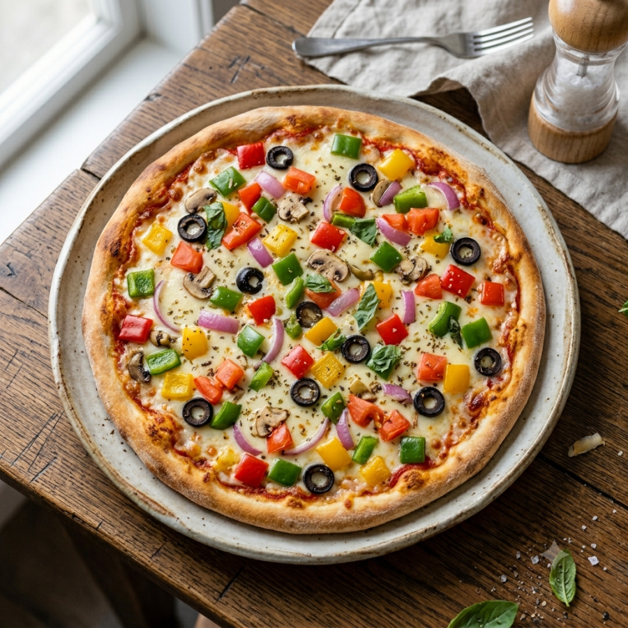 بيتزا الخضار (Vegetable Pizza)
